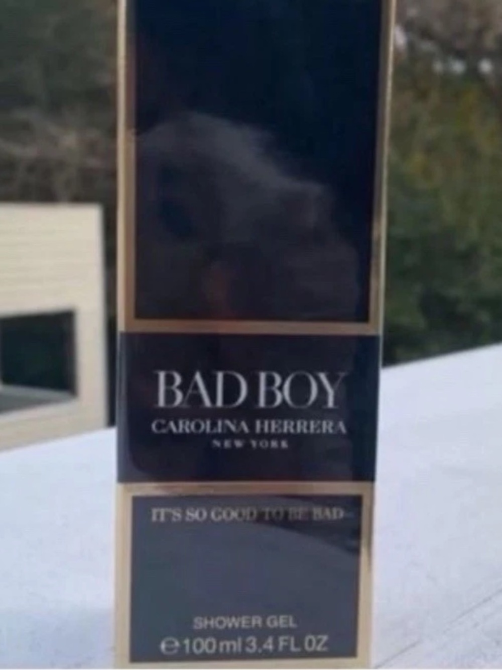 Carolina Herrera Bad Boy Shower Gel - Black & Gold